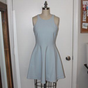 ELIZABETH & JAMES LIGHT BLUE NEOPRENE TANK SKATER DRESS SIZE 4